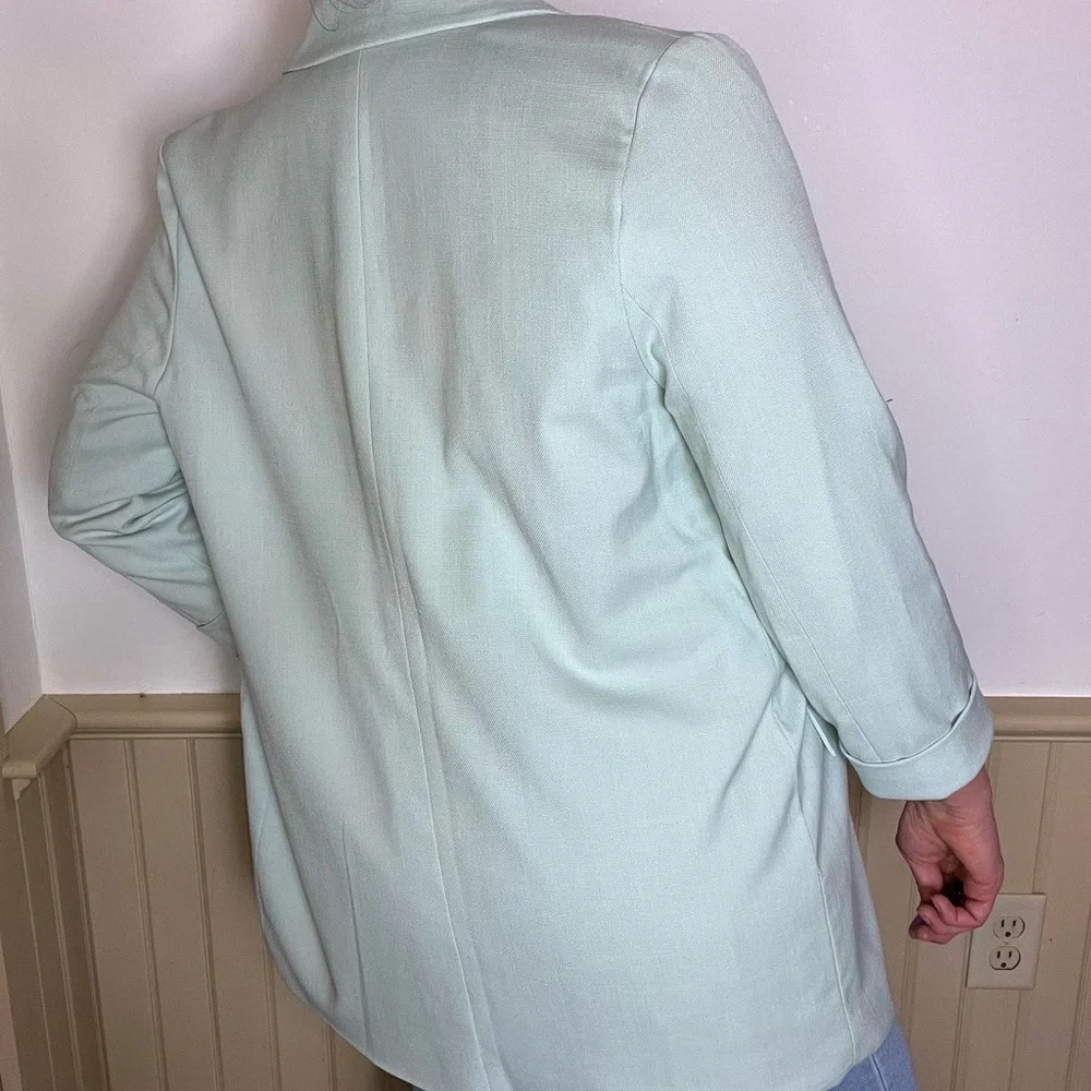 George Asda United Kingdom Casual Blazer Mint Trendy Oversized Women’s Sz  12